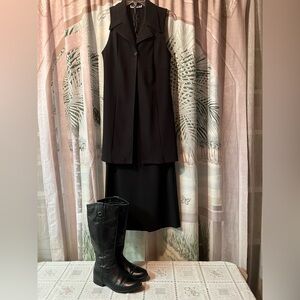 Long Vest and Skirt Set